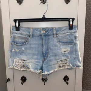 Light Wash American Eagle Jean Shorts